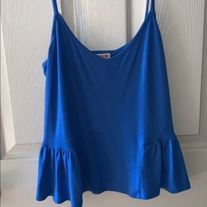 ⭐️royal blue cropped tank w/ peplum